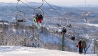 Rauland skisenter in Zuid-Noorwegen.